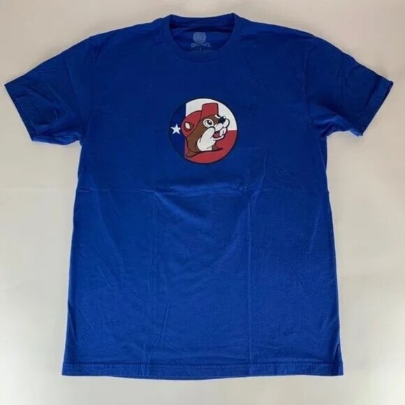 Lot of 2 Buc-ees Green Blue Short Sleeve Crewneck Shirts Mens Large - Picture 4 of 5